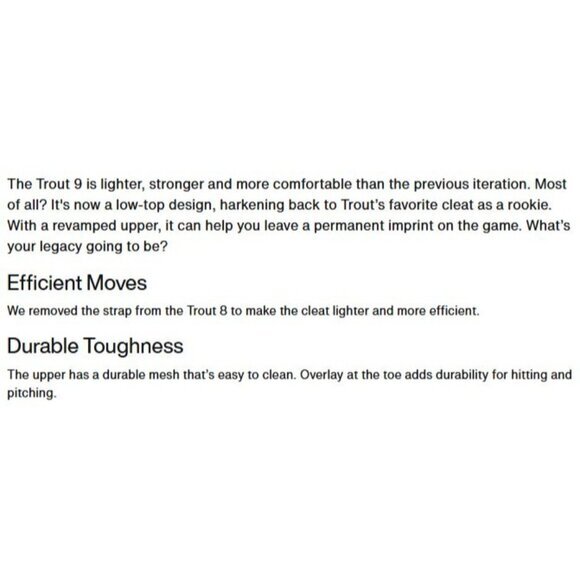 Nike‎ Force Trout 9 Pro Black Molded Baseball Cleats FB2908-001 NWOT Men's 10.5 - Picture 14 of 16